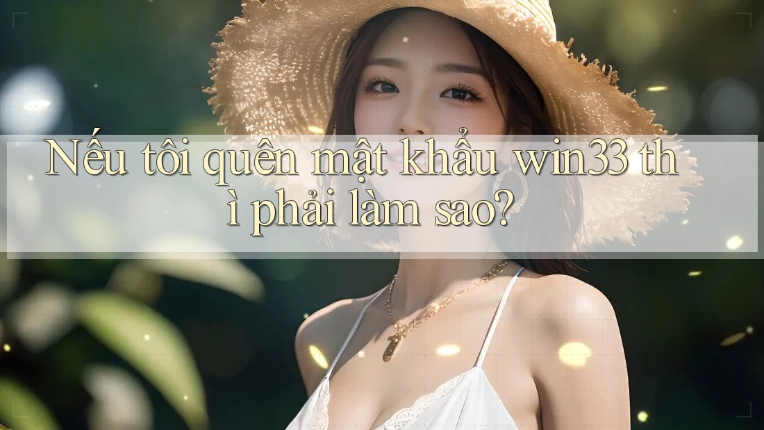 Nếu tôi quên mật khẩu win33 thì phải làm sao? Nếu tôi quên mật khẩu win33 thì phải làm sao?