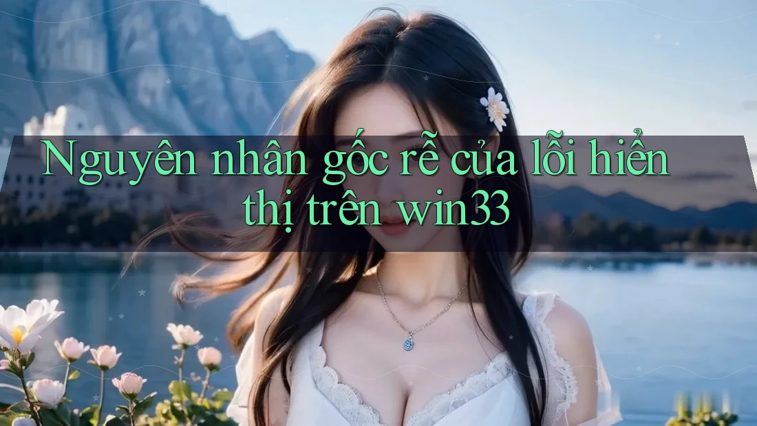 Nguyên nhân gốc rễ của lỗi hiển thị trên win33 Nguyên nhân gốc rễ của lỗi hiển thị trên win33