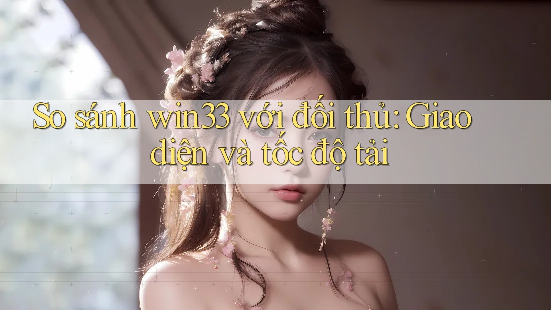 So sánh win33 với đối thủ: Giao diện và tốc độ tải