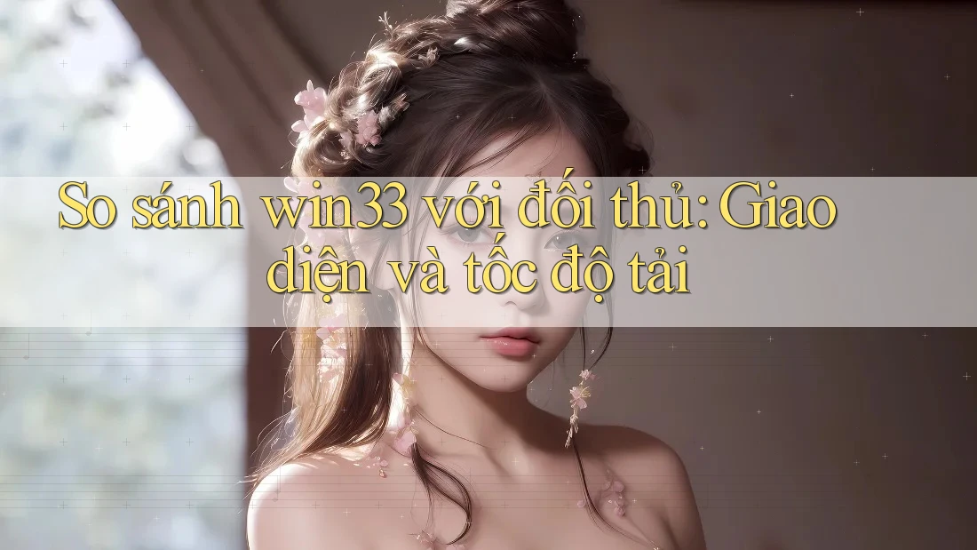 So sánh win33 với đối thủ: Giao diện và tốc độ tải