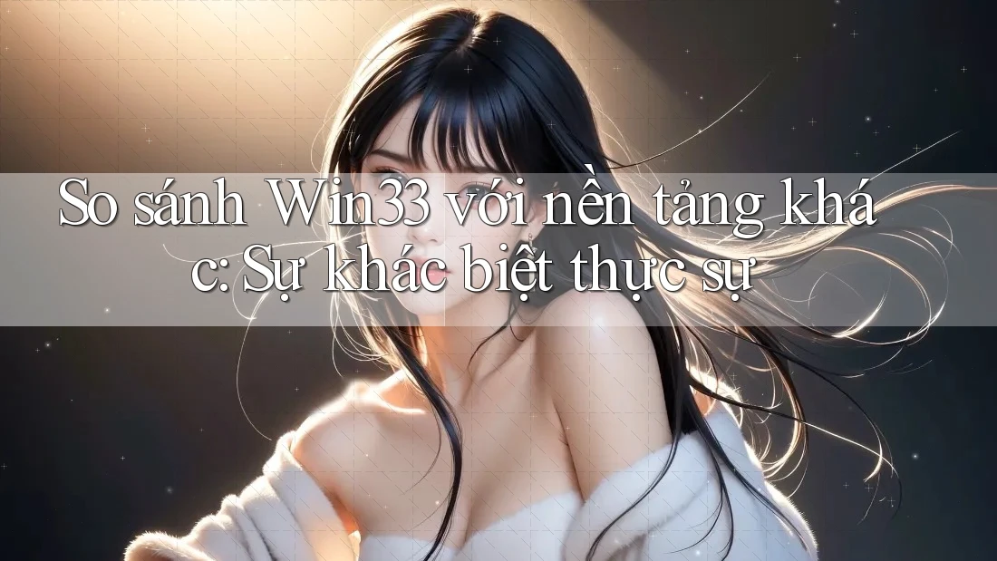 So sánh Win33 với nền tảng khác: Sự khác biệt thực sự