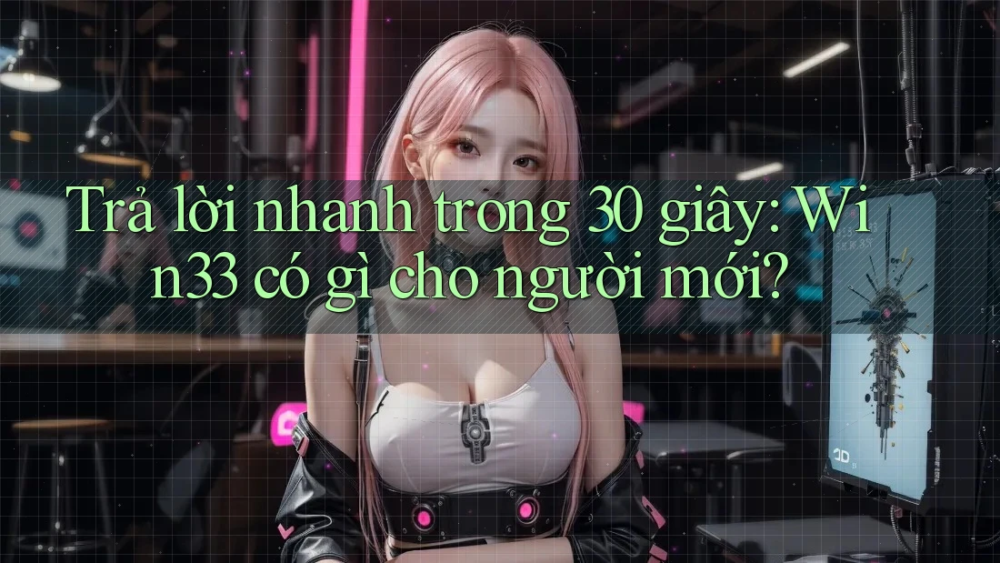 Trả lời nhanh trong 30 giây: Win33 có gì cho người mới?