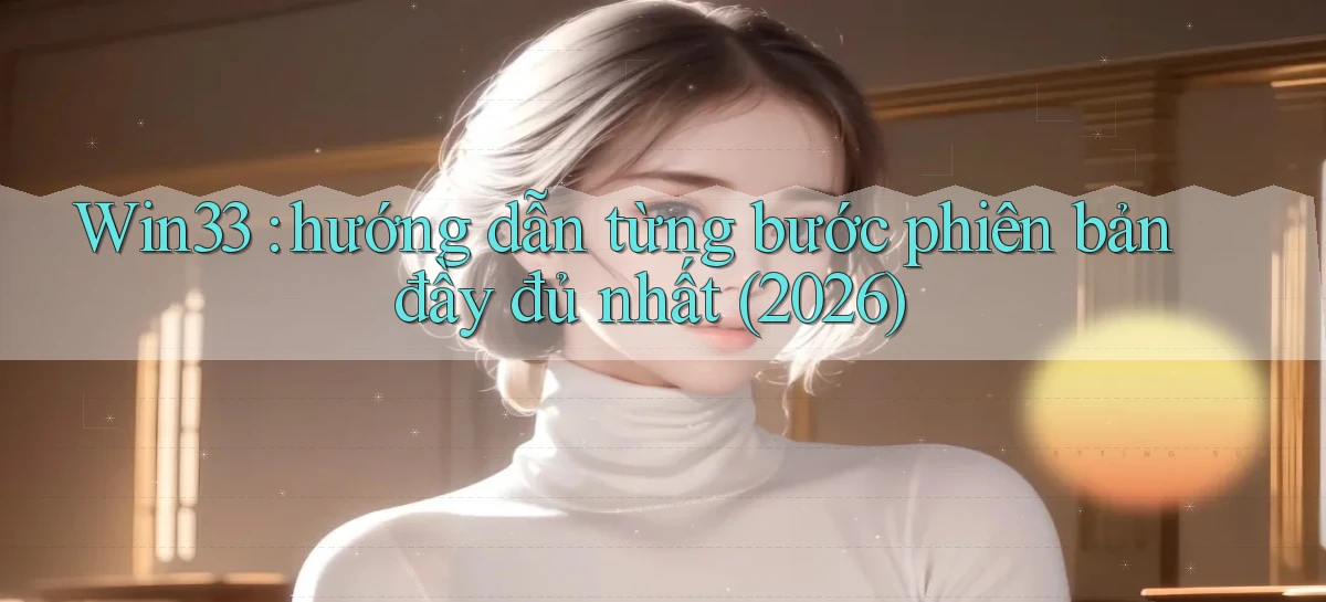 Win33 hướng dẫn từng bước phiên bản đầy đủ nhất (2026)