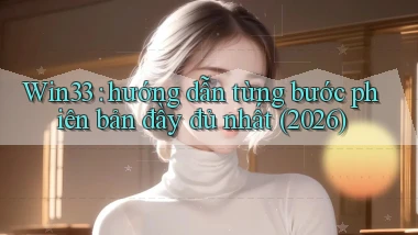 Win33 hướng dẫn từng bước phiên bản đầy đủ nhất (2026)