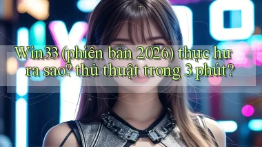 Win33 (phiên bản 2026) thực hư ra sao thủ thuật trong 3 phút