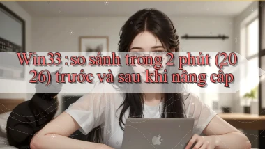 Win33 so sánh trong 2 phút (2026) trước và sau khi nâng cấp