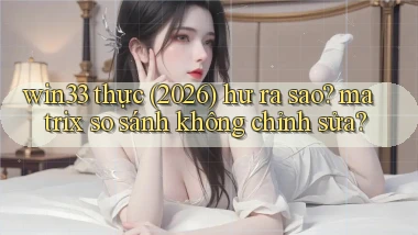 win33 thực (2026) hư ra sao matrix so sánh không chỉnh sửa